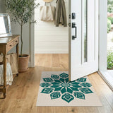 Emerald Mandala Floral Area Rug