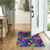 Multi-color and Patterns Vivid Multi-Color Geometric Area Rug