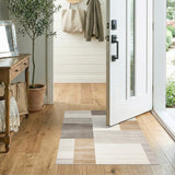 Geometric Modern Beige Geometric Area Rug