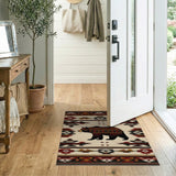 Tribal Bear Southwestern Area Rug