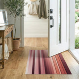 Vertical Ombre Pink Stripe Area Rug