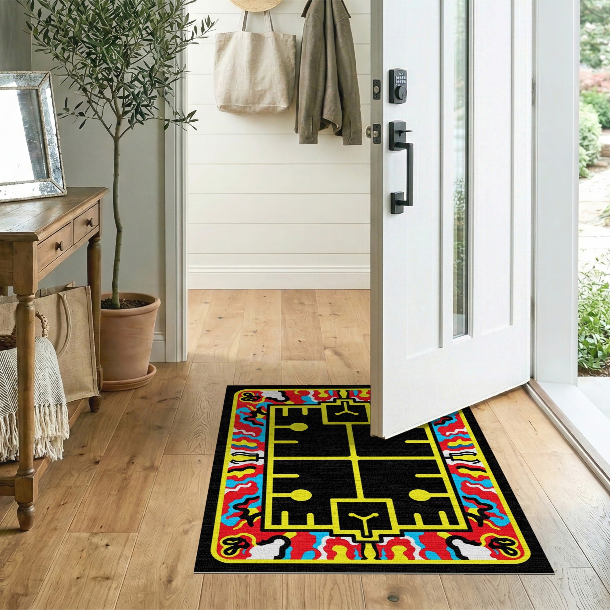 Bold Multi-Color Heritage Tribal Area Rug