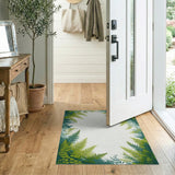 Lush Fern Frame Area Rug