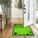 Playful Farmyard Cartoon Kids Area Rug