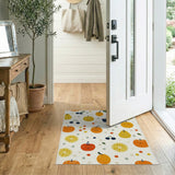 Whimsical Smiling Fruits Area Rug