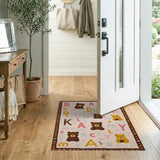 Teddy Bear Alphabet Kids Area Rug