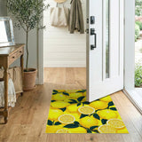 Vibrant Lemon Grove Fruit Area Rug