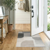 Modern Grey Abstract Area Rug