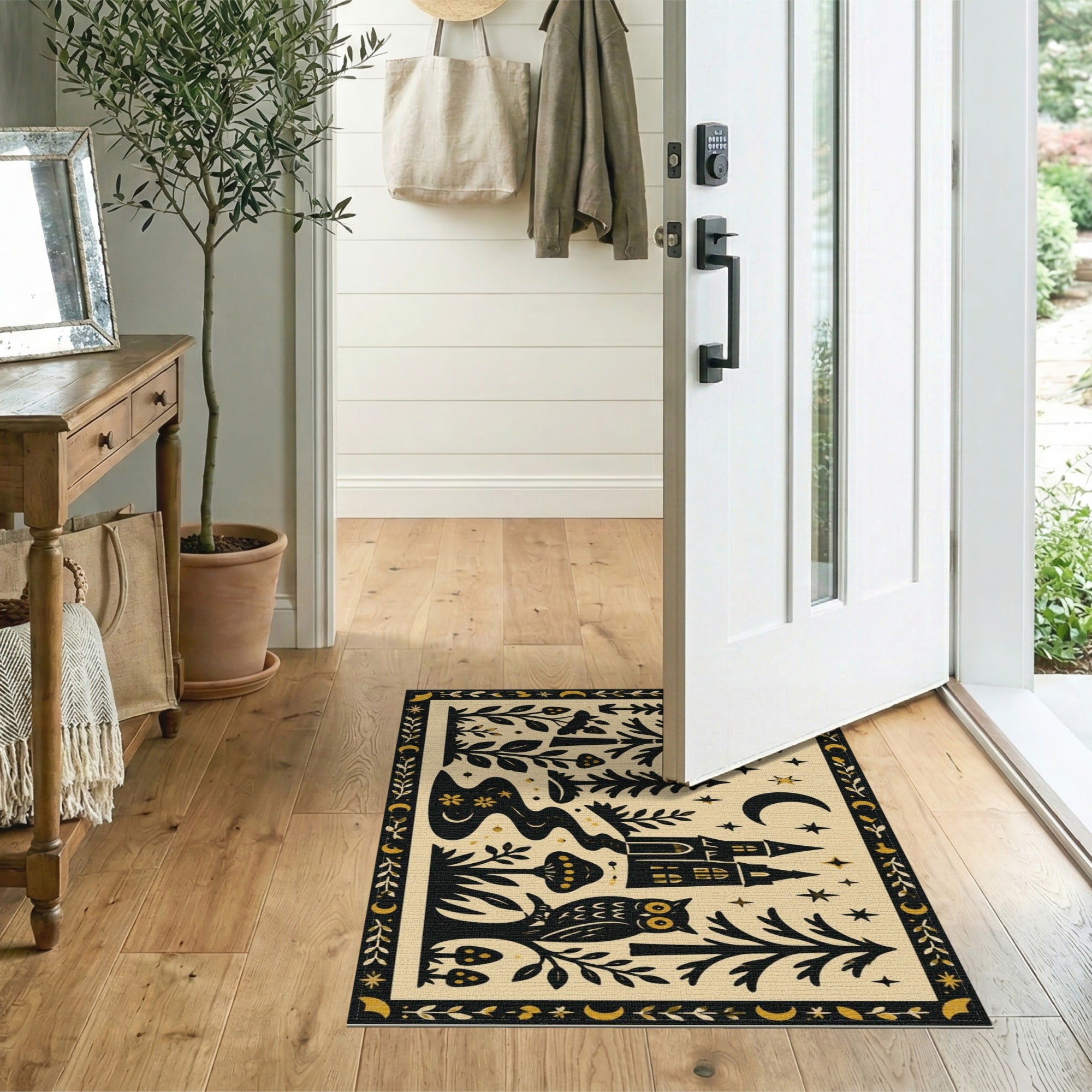 Enchanted Owl Forest Area Rug