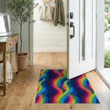 Rainbow Waves Constellation Area Rug