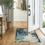 Octopus Compass Distressed Vintage Area Rug