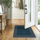 Blue and Teal Traditional Persian Area Rug