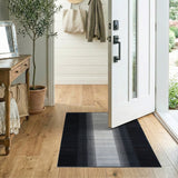 Black and White Black White Halftone Gradient Area Rug