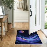 Galactic Purple Cosmos Area Rug