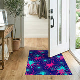 Vibrant Neon Starburst Area Rug
