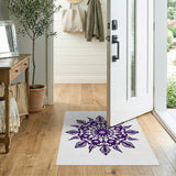 Purple Mandala Floral Purple Area Rug