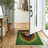 Bold Highland Cow Head Area Rug