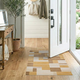 Modern Geometric Beige Tan Area Rug