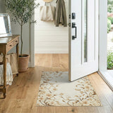 Vintage Floral Beige Area Rug