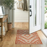 Southwestern Pink Diamond Geometric Rug
