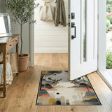 Twin Deer Antler Peaks Abstract Area Rug