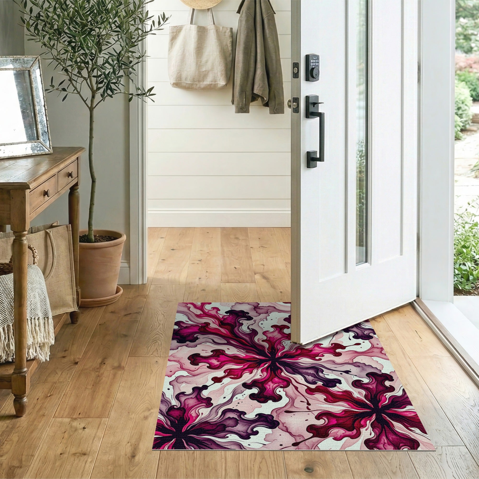 Floral Vintage Washable Flatwoven Rugs | USA-Made – ODIKA