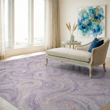 Purple Swirl Abstract No. 10 Area Rug