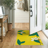 Sunny Yellow Jasmine Bloom Area Rug