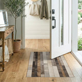 Rustic Barnwood Plank Area Rug