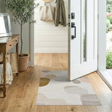 Abstract Organic Shapes Area Rug in Soft Neutrals