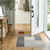 Multi-color and Patterns Vibrant Geometric Arch Multi-Color Area Rug