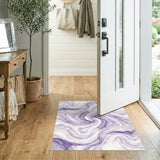 Purple Swirl Vortex Area Rug