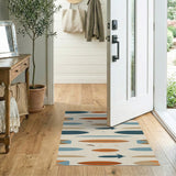 Surfboard Coastal Beach Area Rug