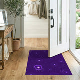 Purple Cosmic Mandala Area Rug