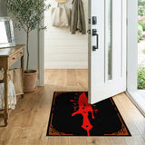 Dripping Blood Dagger Red Area Rug