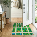 Whimsical Cartoon Park Neighborhood Rug