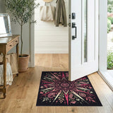 Pink Paisley Mandala Area Rug