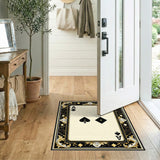 Ace of Spades Ornate Vintage Area Rug