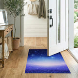 Sparkling Starry Night Blue Area Rug