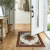 Multi-color and Patterns Ornate Red Gold Persian Medallion Area Rug