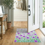 Purple Cosmos Floral Area Rug