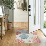 Coral Reef Sea Life Coastal Area Rug