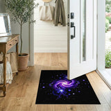 Abstract Area Purple Cosmic Vortex Area Rug