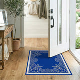 Ornate Celtic Knot Blue Area Rug