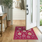 Red Pineapple Tribal Fruit Rug