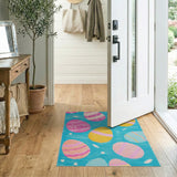 Playful Easter Eggs Tufted Kids Rug