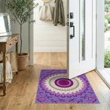 Purple Mandala Boho Boho Chic Area Rug