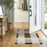 Beige Black Buffalo Plaid Area Rug