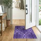 Traditional Persian Purple Ornate Persian Area Rug