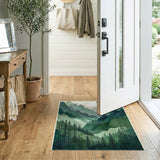Verdant Mountain Peaks Area Rug
